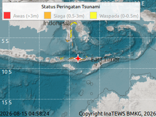 Peta peringatan dini tsunami