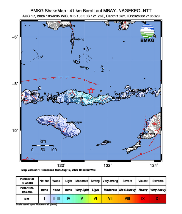 Peta Guncangan