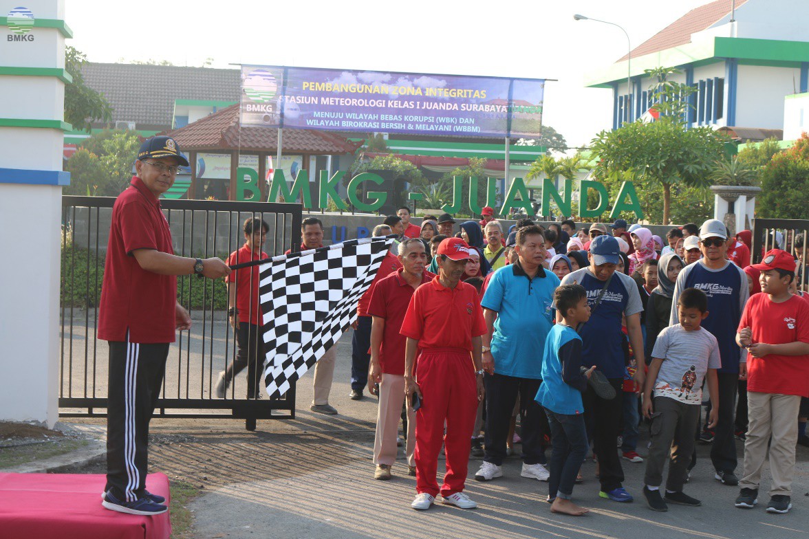 UPT BMKG Jawa Timur Peringati HMKG ke-72 & HUT RI ke-74 