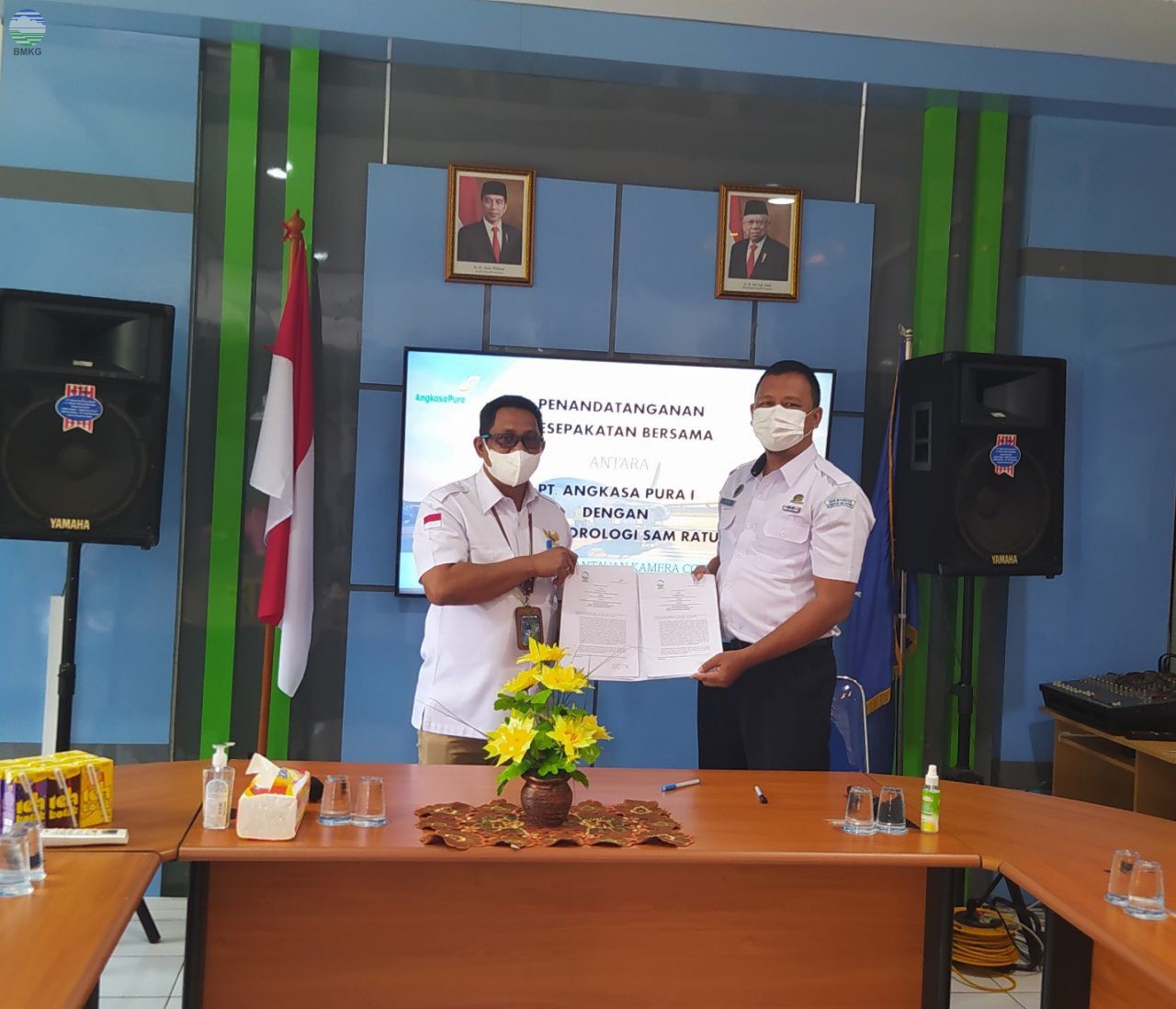 Kerja Sama Tentang Akses Pemantauan Kamera CCTV di Airside Bandara Sam Ratulangi Jadi Yang Pertama di Indonesia Antara BMKG dan Angkasa Pura