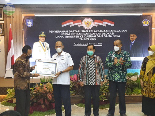 Stasiun Meteorologi Depati Amir Pangkalpinang Terbaik Pertama Laporan Keuangan Wilayah (Uappa-W) Ketegori Kecil Tahun 2020 Lingkup Dirjen Perbendaharaan Provinsi Kepulauan Bangka Belitung