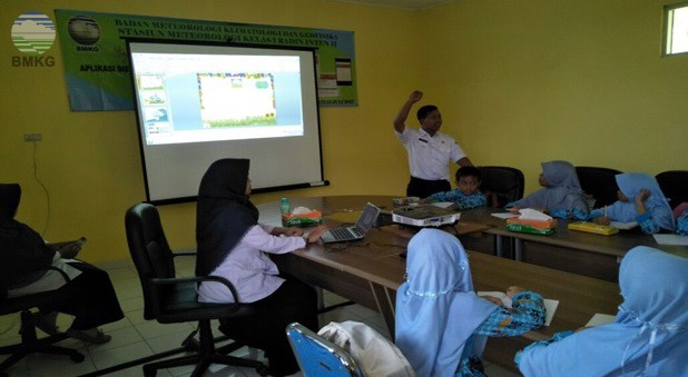 Siswa SDIT Pelita Khoirul Ummah Kunjungi Stamet Kelas I Radin Inten II Lampung 