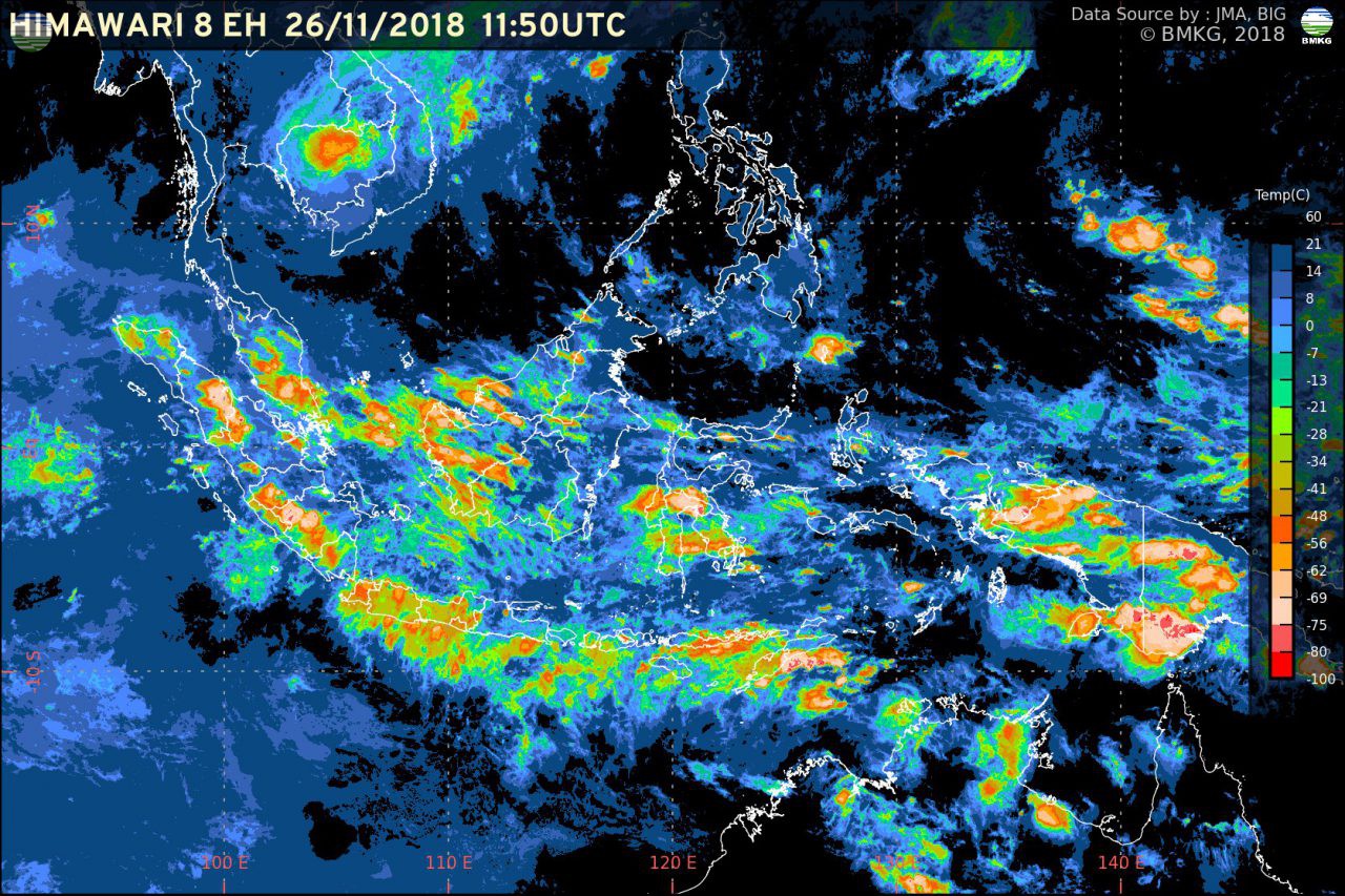 Hujan Lebat Hingga 5 Hari ke Depan, Waspada Potensi Banjir dan Longsor di Jawa, Bali, dan Nusa Tenggara