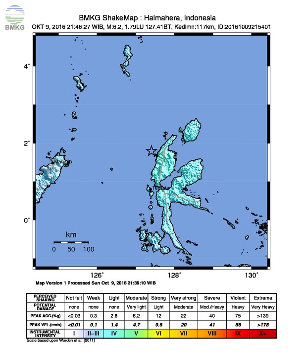 Penjelasan BMKG Mengenai Gempa Halmahera Barat dan Manado yang Terjadi Tadi Malam