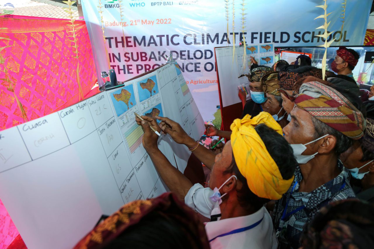 Didik Petani, BMKG Gelar Sekolah Lapang Iklim Tematik di Subak Delod Sema-Badung 