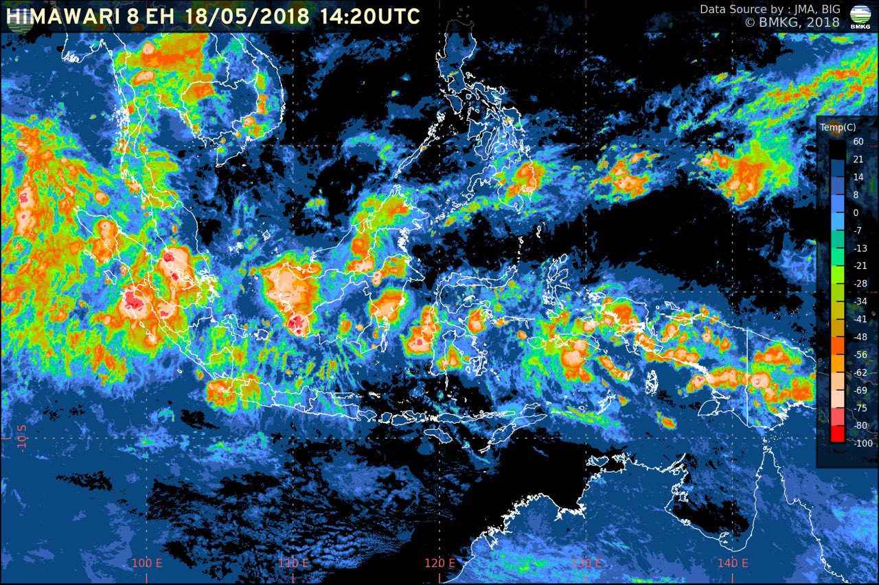 Potensi Hujan Meningkat, Waspada Banjir dan Longsor di Beberapa Wilayah Indonesia (18-21 Mei 2018)
