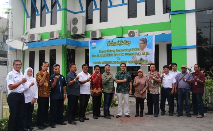 Kunjungan Kerja Deputi Meteorologi ke Stasiun Meteorologi Maritim Perak II Surabaya dan Pelindo III
