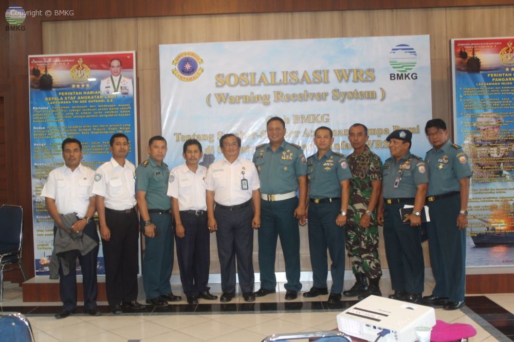 Sosialisasi Gempabumi Dan Tsunami Bagi Para Perwira Pangkalan Utama TNI AL Padang