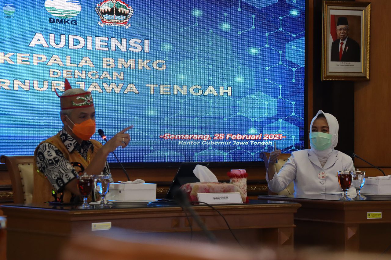 Kepala BMKG dan Gubernur Jateng Bahas Potensi Kebencanaan di Wilayah Jawa Tengah
