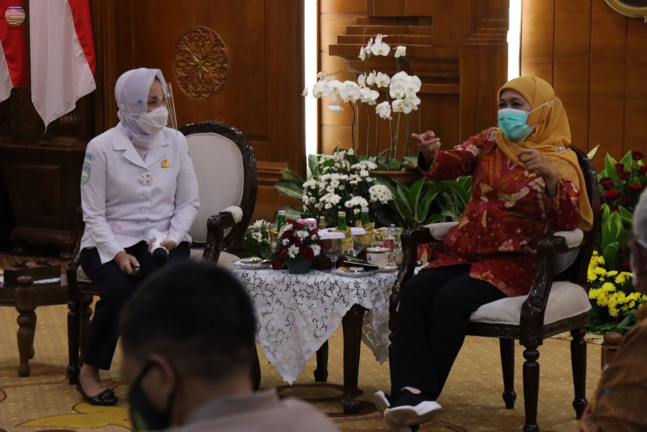 Kepala BMKG Bahas Upaya Mitigasi Gempabumi dan Tsunami Bersama Gubernur Jawa Timur