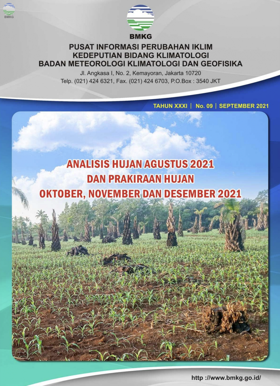 Buletin Hujan Bulanan di Indonesia - Updated September 2021