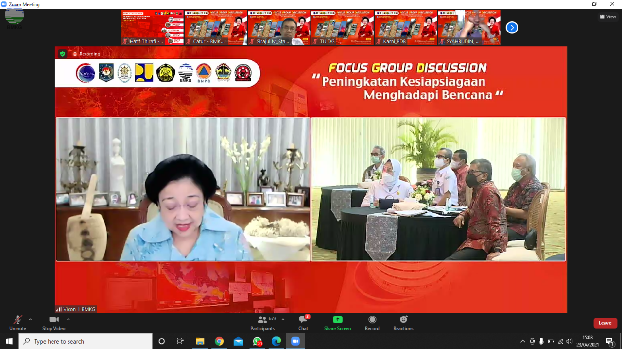Jadi Keynote Speaker FGD BMKG, Megawati Ajak Semua Anak Bangsa Gotong Royong Hadapi Bencana