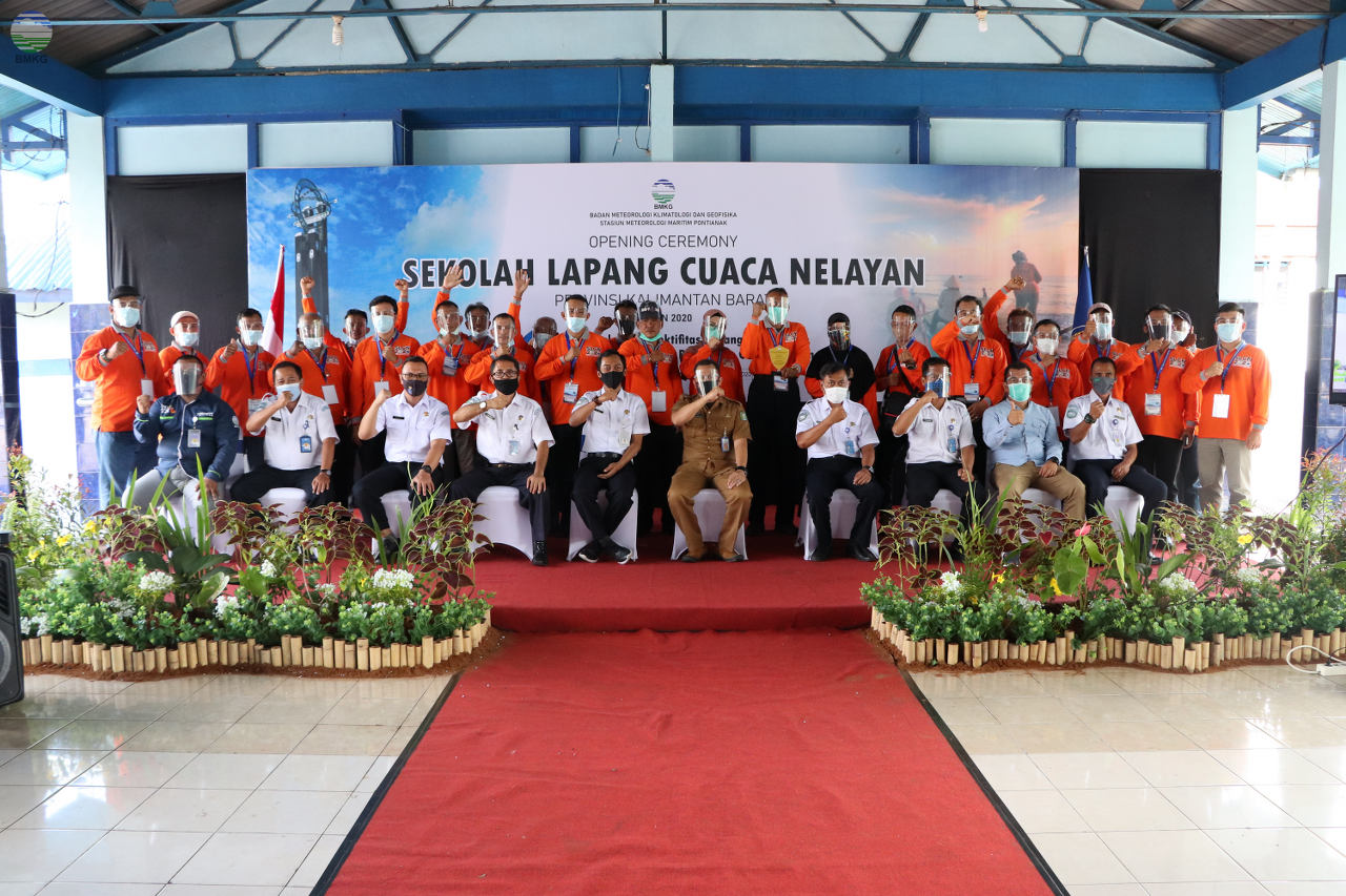 Stasiun Meteorologi Maritim Pontianak Gelar Sekolah Lapang Cuaca Nelayan (SLCN) Provinsi Kalimantan Barat Tahun 2020