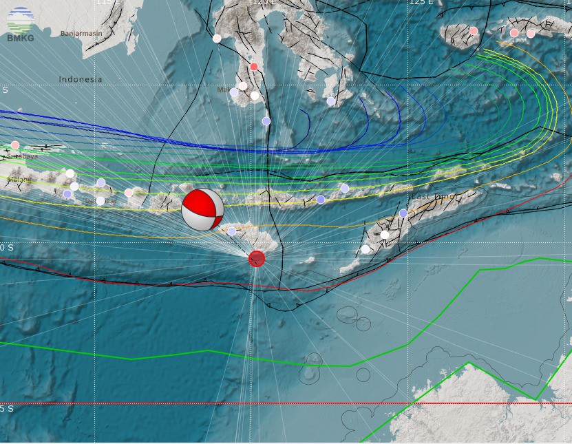 Gempabumi Tektonik M=6.3 Mengguncang Provinsi Nusa Tenggara Timur 02 Oktober 2018, Tidak Berpotensi Tsunami