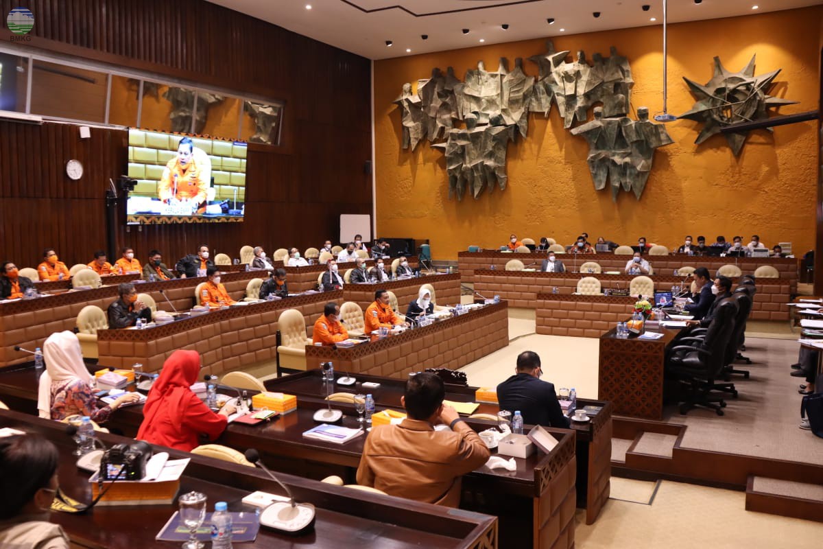 BMKG Hadiri Rapat Dengar Pendapat Penyampaian RKA dan RKP TA 2022 Bersama Komisi V DPR RI