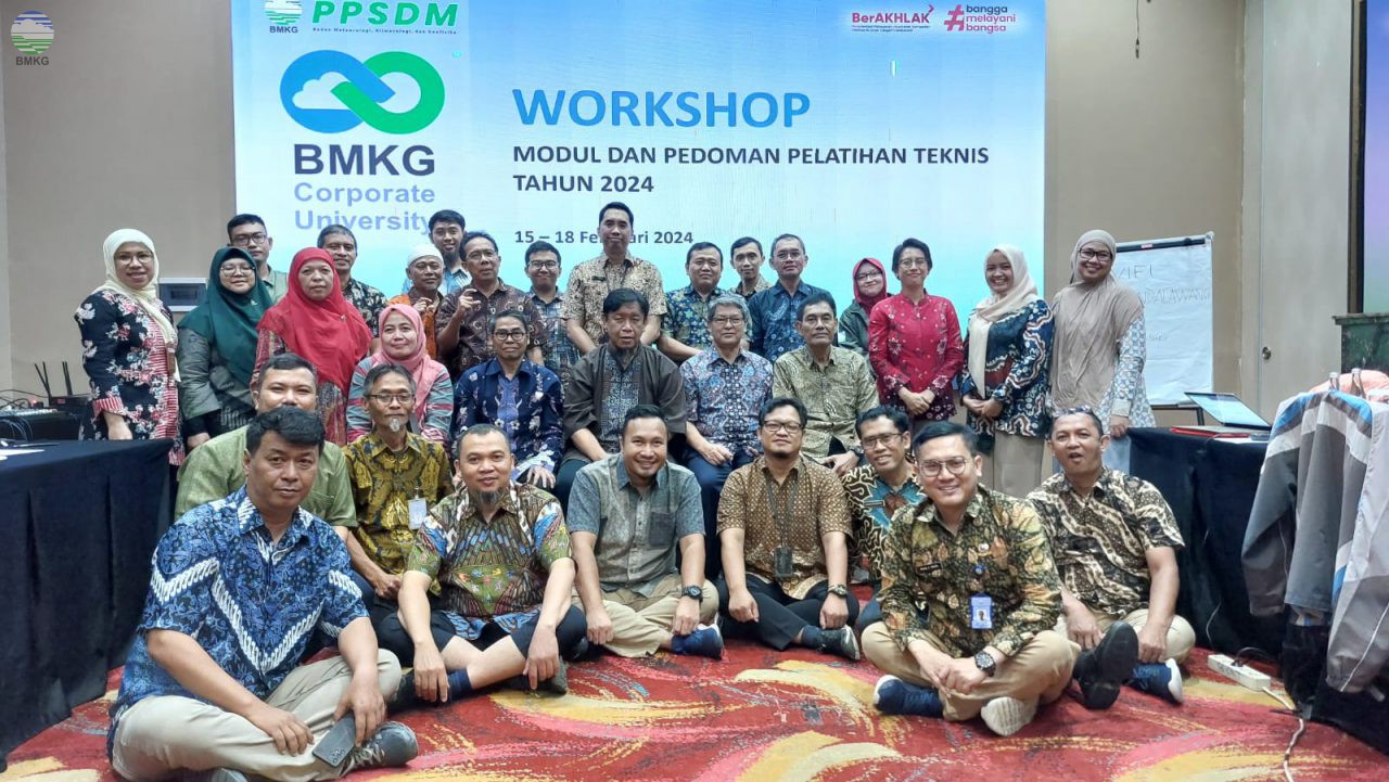 BMKG Corporate University Lakukan Workshop Modul dan Pedoman Penyelanggaraan Pelatihan Teknis
