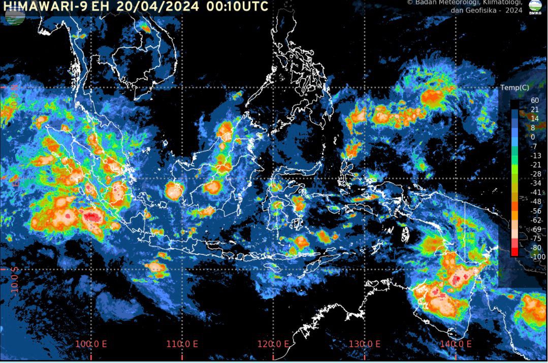 Tekanan Rendah di Laut Arafuru Selatan Picu Gelombang Tinggi dan Hujan Lebat di Timur Indonesia 