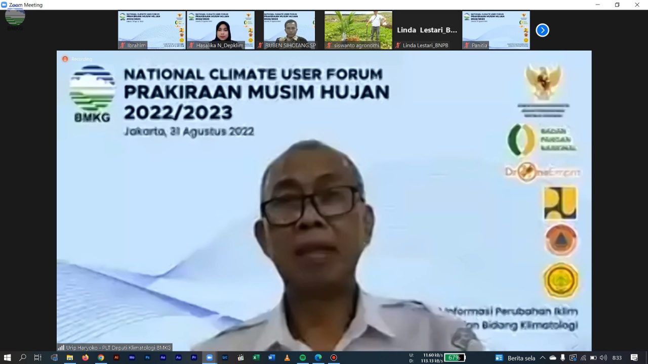 National Climate User Forum (NCUF)-Prakiraan Musim Hujan 2022/2023