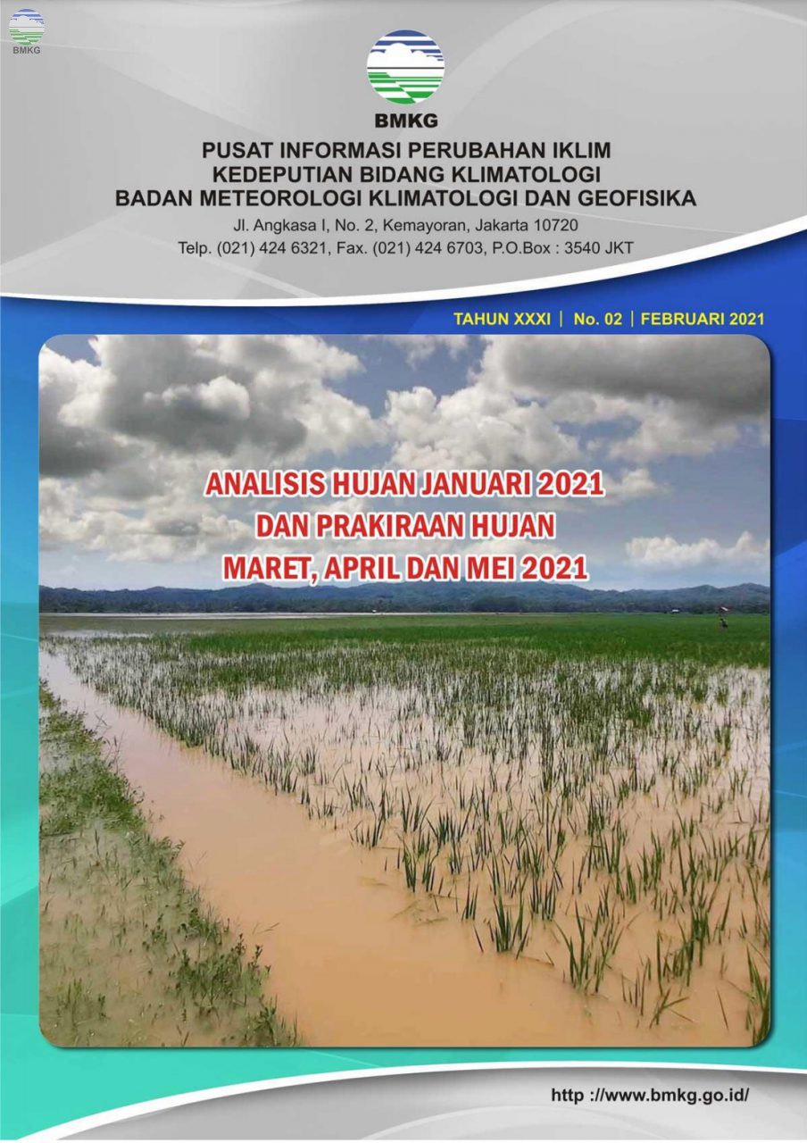 Buletin Hujan Bulanan di Indonesia - Updated Februari 2021