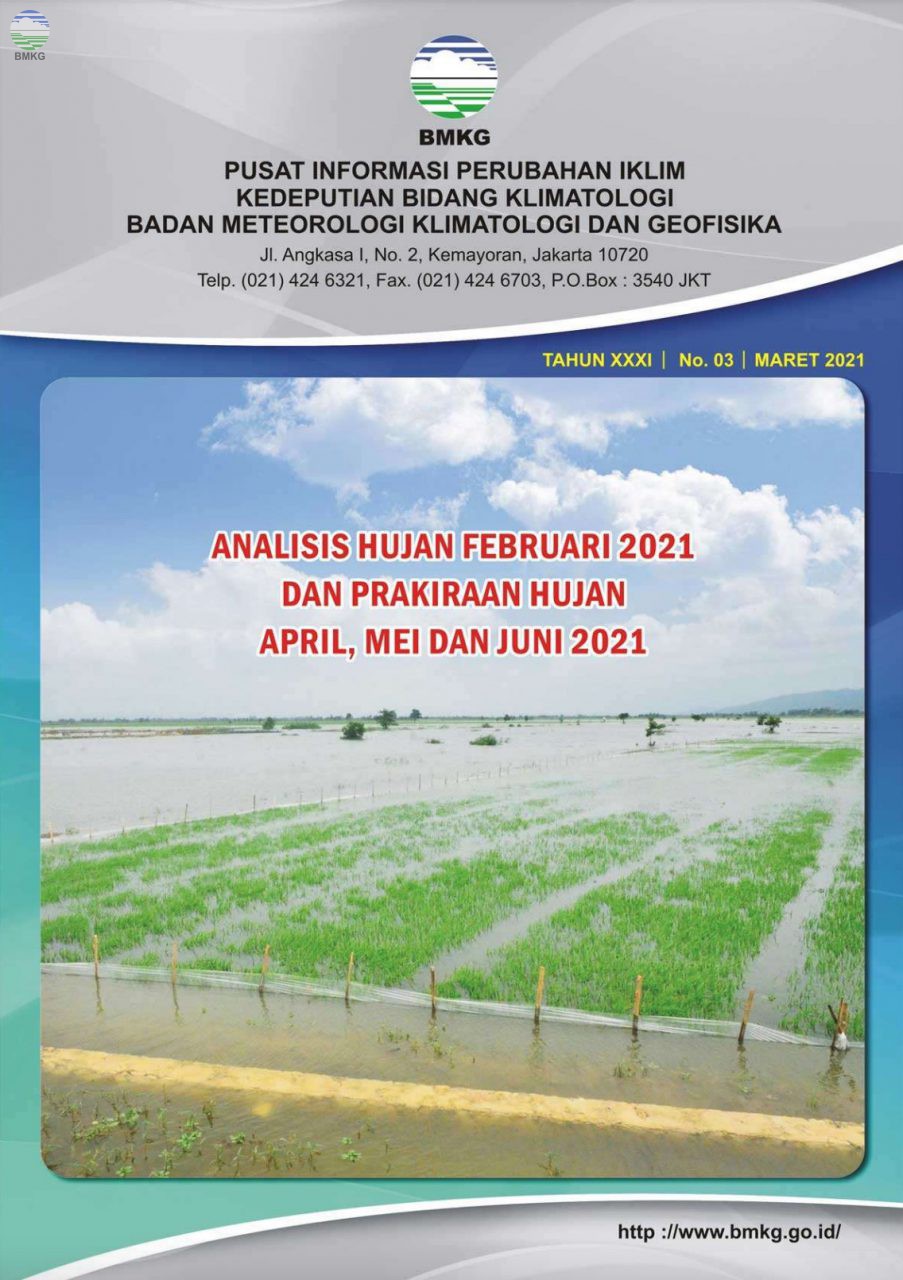 Buletin Hujan Bulanan di Indonesia - Updated Maret 2021