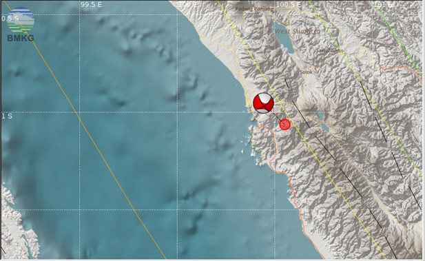 Gempabumi Tektonik M=5.5 Mengguncang Kabupaten Solok, Tidak Berpotensi Tsunami