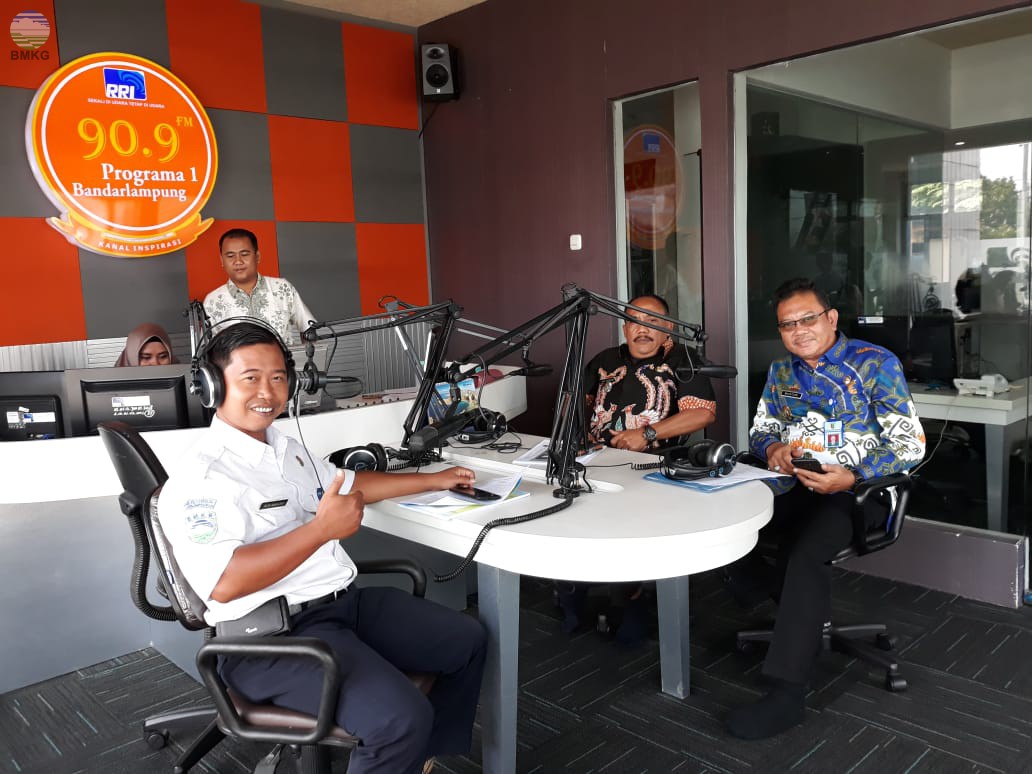 Bincang Pagi di RRI Pro 1 Lampung Bersama BMKG dan BPBD