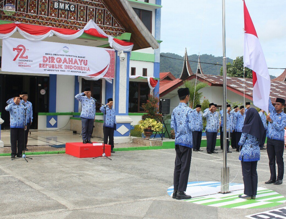 BMKG Sumatera Barat Memperingati Detik Detik Proklamasi 17 Agustus 2017.